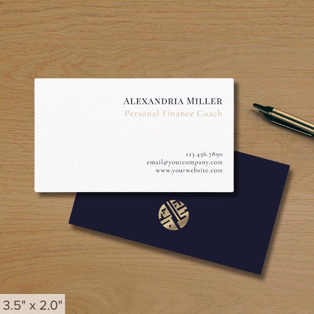Simple Elegant Professional Finance Business Card (Creator Uploaded)
