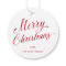 Simple Elegant Red Script Modern Christmas