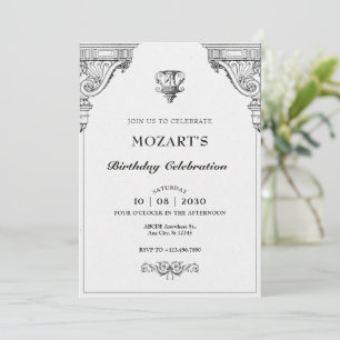 Simple elegant Renaissance architecture  Invitation