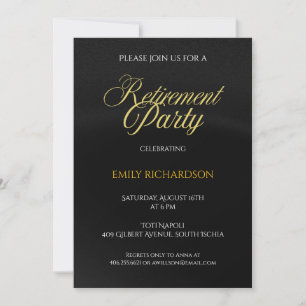 simple elegant Retirement Party Invitation