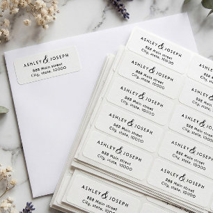 Simple elegant return adress label return address label