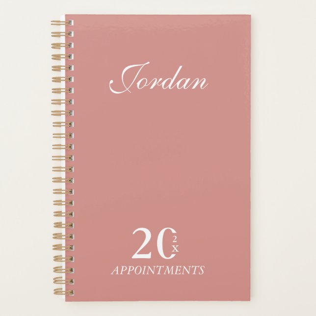 Simple Elegant Rose Name Daily Planner AppoPlanner (Front)