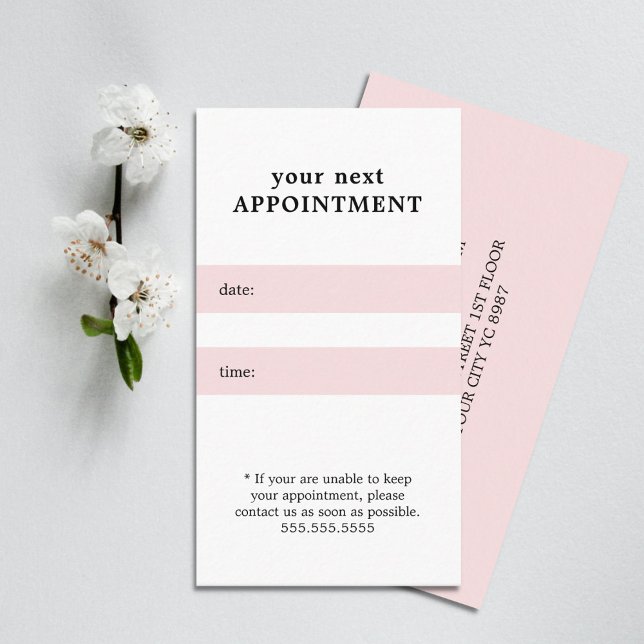 Simple Elegant Rose White Beauty Appointment (Creator Uploaded)