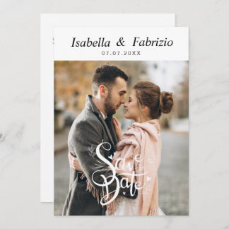 Simple Elegant Save the Date Wedding Invite