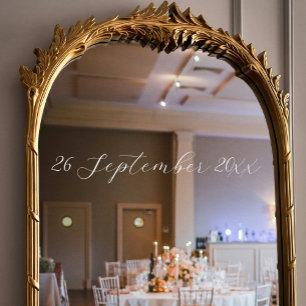 Simple Elegant Script Date Wedding