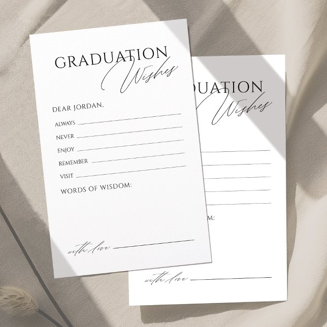 Simple Elegant Script Graduate advice & wishes (Simple Elegant Script Graduate advice & wishes)