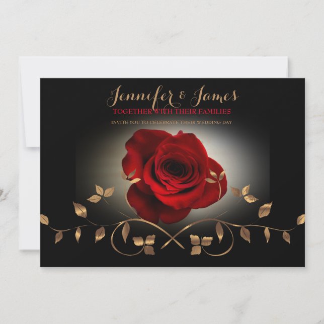 Simple Elegant Script | Modern Wedding Invitation (Front)