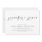 Simple Elegant Script | Modern Wedding Invitation
