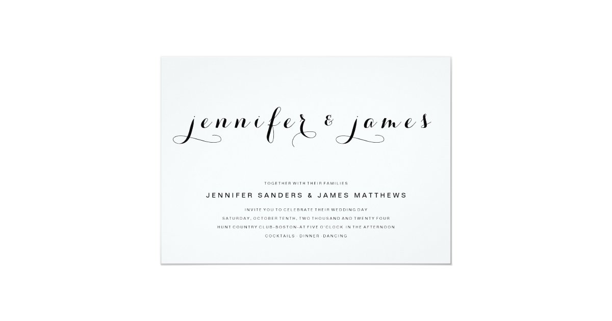 easy wedding invitations australia simple script modern wedding invitation zazzle easy wedding invitations australia simple script modern wedding invitation zazzle