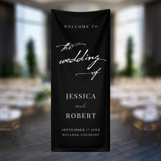 Simple Elegant Script Wedding Welcome Banner (Creator Uploaded)