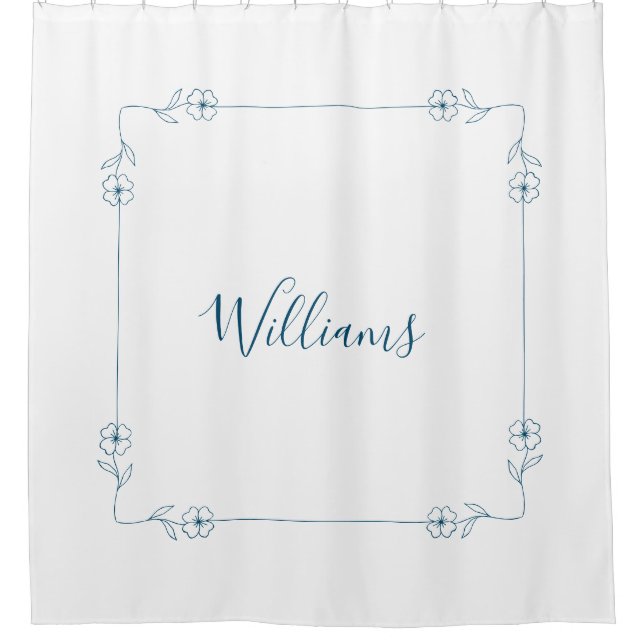 Simple Elegant Shower Curtain (Front)