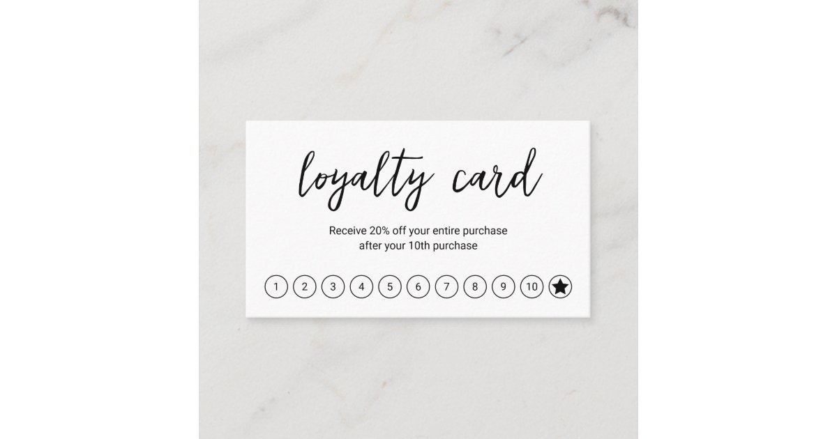 Simple Elegant Social Media Icons QR Code Modern Loyalty Card | Zazzle