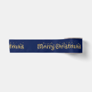 Simple Elegant Sparkling Christmas Glitter Sparkle Satin Ribbon