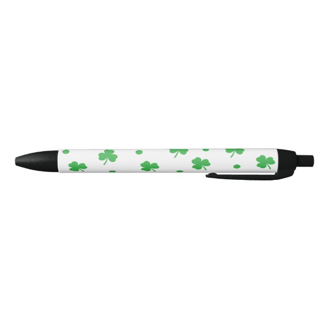  Simple Elegant St. Patrick's Day Pattern Black Ink Pen (Bottom)