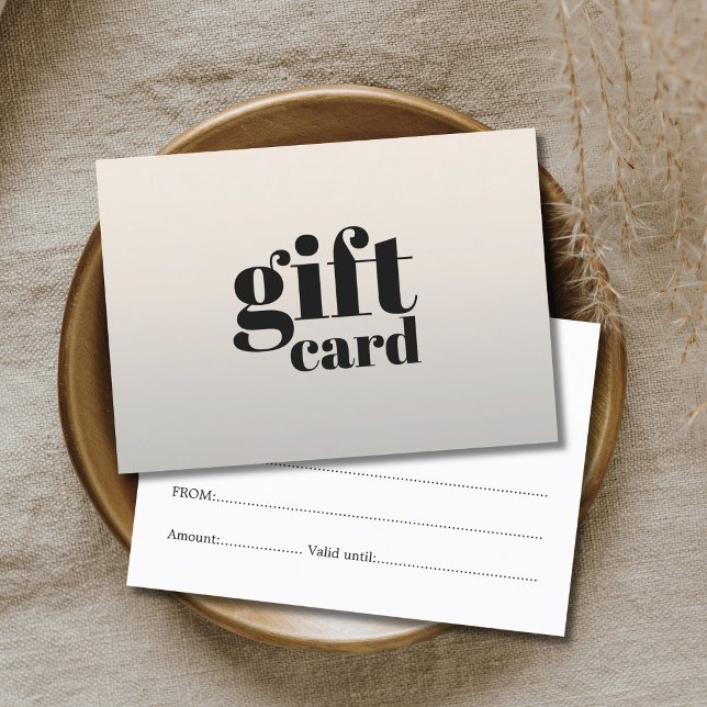Simple Elegant Stylish Beauty Gift Certificate (Creator Uploaded)