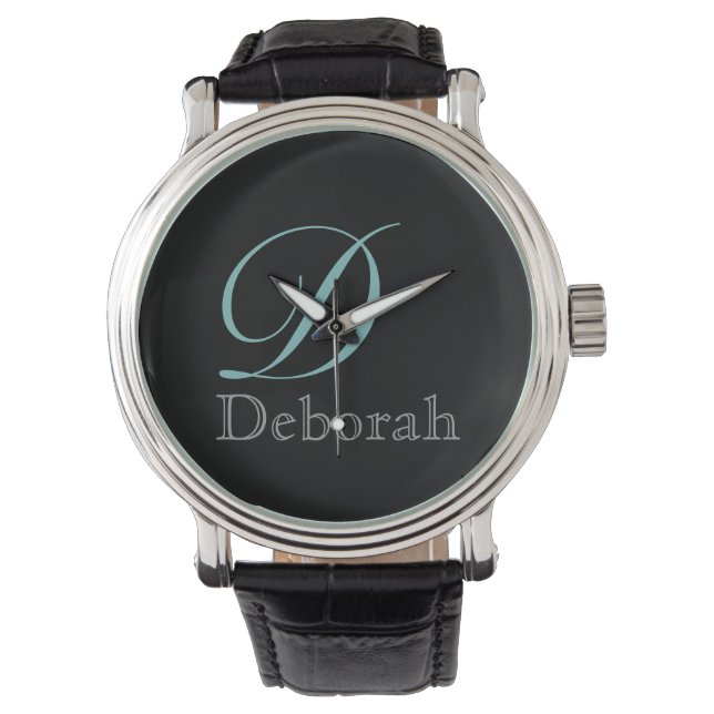 simple, elegant & stylish monogram watch (Front)