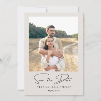 Simple Elegant Text and Photo | Save The Date