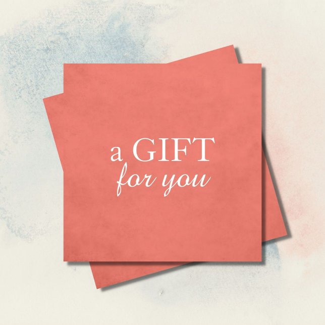 Simple Elegant Texture Rose Beauty GiftCertificate (Creator Uploaded)