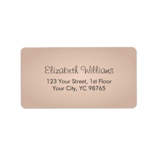 Simple Elegant Texture Rose Label