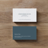 Simple Elegant Texture White Blue Consultant