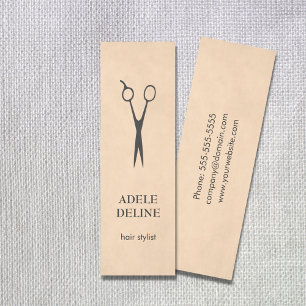 Simple Elegant Textured Hair Stylist Business Card