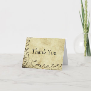 Simple elegant thank you card