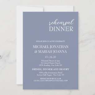 Simple Elegant The Night Before Rehearsal Dinner I Invitation