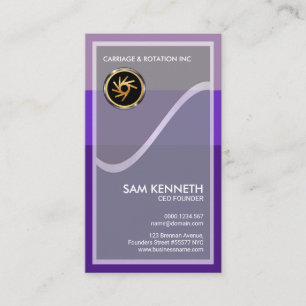 Simple Elegant Transparent White Wave CEO Founder Business Card