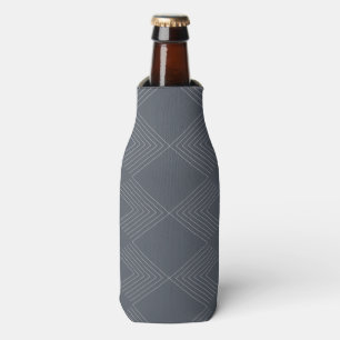 Simple, elegant, urban, chic line graphic pattern bottle cooler