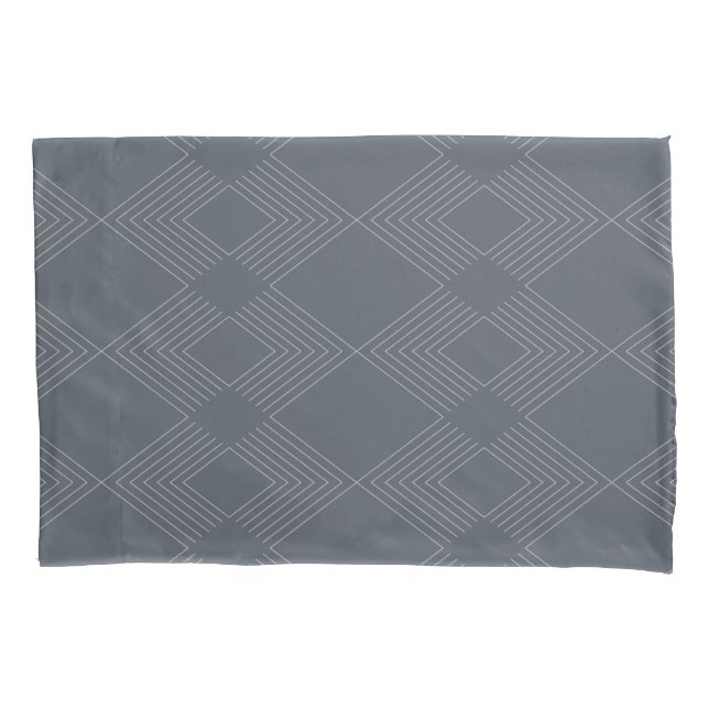 Simple, elegant, urban, chic line graphic pattern pillowcase (Front)