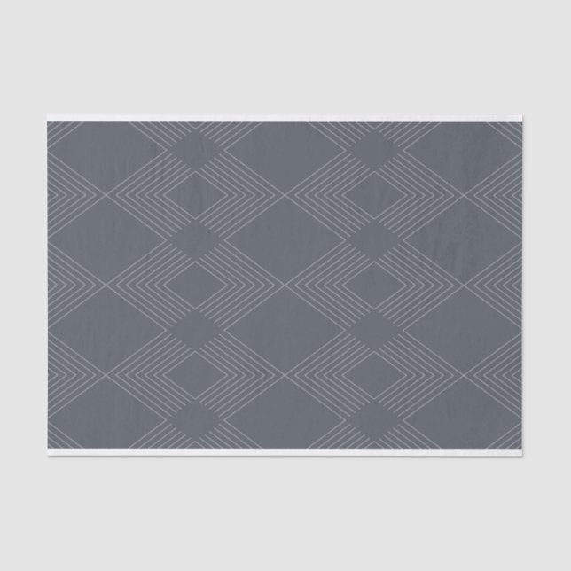 Simple, elegant, urban, chic line graphic pattern tissue paper (Front)