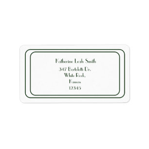 Simple Elegant Wedding Address Label