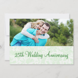 simple elegant wedding anniversary photo invitatio invitation