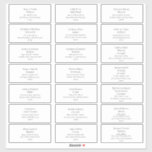 Simple Elegant Wedding Guest Address Labels<br><div class="desc">These simple elegant wedding guest address labels are perfect for your modern minimalist black and white wedding. The design features minimal contemporary font accompanied by formal calligraphy. Keep it as is,  or choose to personalise it with your own artwork or photos!</div>