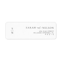 Simple Elegant Wedding Invitation Return Address