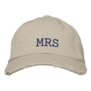 Simple Elegant Wedding Party Embroidered Hat