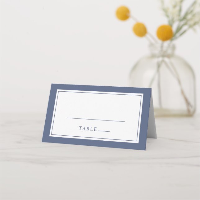Simple Elegant Wedding Place Card (Front)