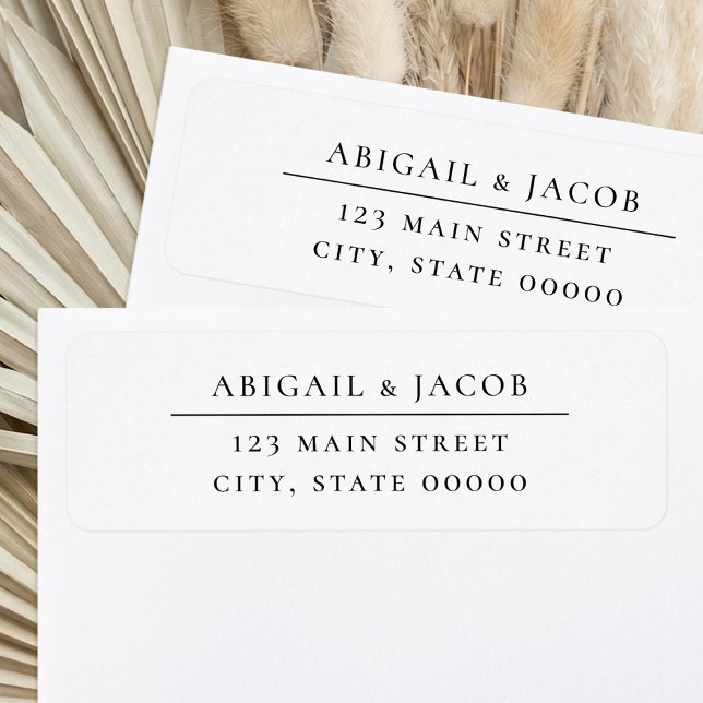 Simple Elegant Wedding Return Address Label (Creator Uploaded)