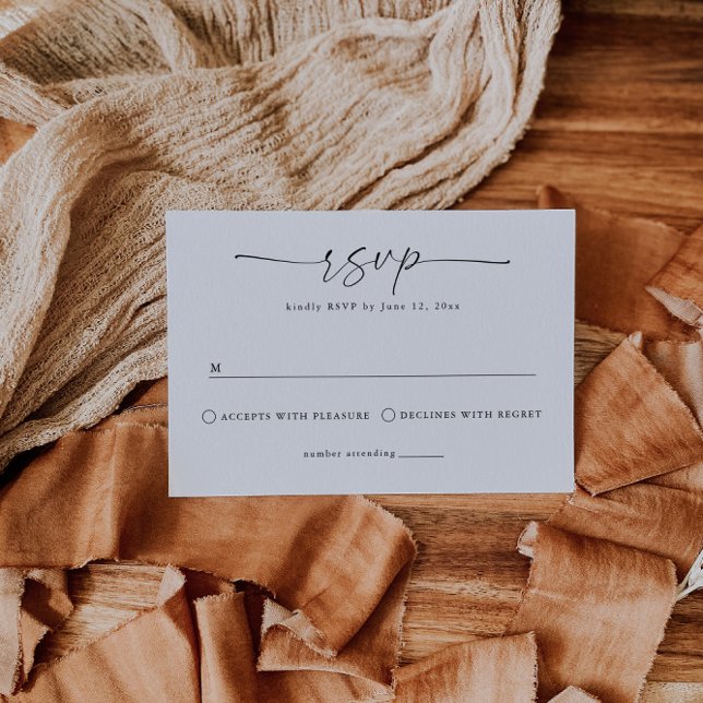 Simple, Elegant Wedding RSVP Card (Creator Uploaded)