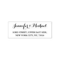 Simple Elegant Weddings Anniversary Return Address