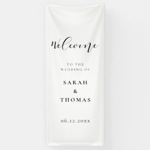 Simple elegant Welcome to our wedding Banner