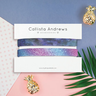 Simple Elegant White Black Hearts Bracelet Display