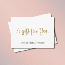 Simple Elegant White Faux Gold Beauty 