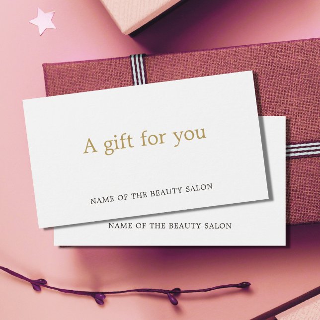 Simple Elegant White Faux Gold Beauty  (Creator Uploaded)