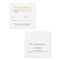 Simple Elegant White Gold Beauty Appointment Card
