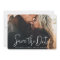 Simple Elegant White Text Full Photo Save the Date