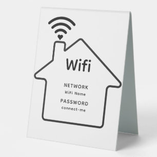 Simple Elegant Wifi Network Password Info