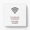 Simple Elegant Wifi Network Password Info Sign