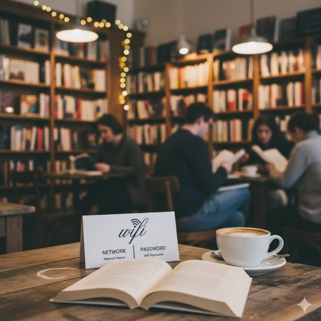 Simple Elegant Wifi Network Password Info White (Creator Uploaded)