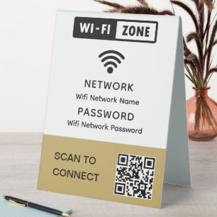 Simple Elegant Wifi QR Code Network Password